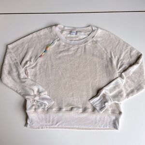 Allen Allen athleisure embellishment sweatshirt size S